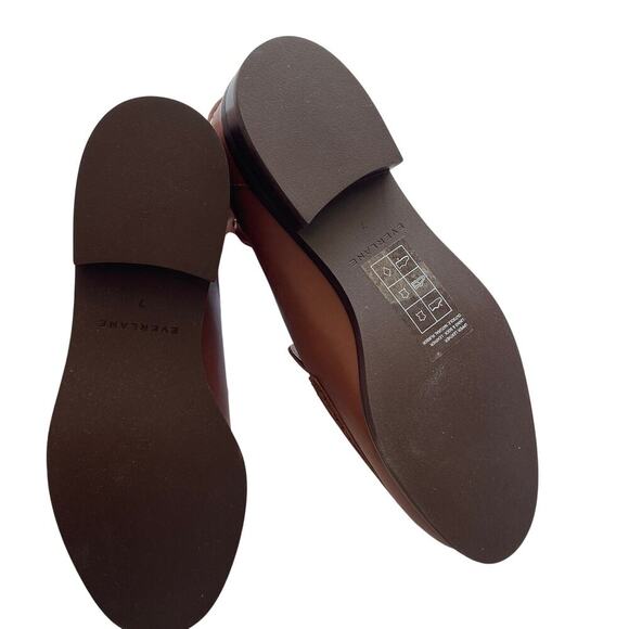 Everlane The Modern Loafer in Leather Rum Brown Women's Size 7 New without Box! - Picture 10 of 12